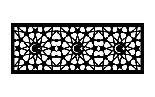 طرح جداکننده عثمانی الگو - osmanl seperator pattern - برای دستگاه CNC چوب و لیزر (سی ان سی)