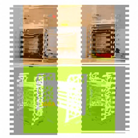 طرح قالب قفسه چوبی فر - oven wooden shelf template - برای دستگاه CNC چوب و لیزر (سی ان سی)