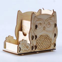 طرح قفسه‌های لوازم التحریر به شکل جغد برای برش لیزری cnc - owl shaped stationery shelves for laser cut cnc ve - برای دستگاه CNC چوب و لیزر (سی ان سی)