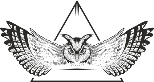 طرح وکتور جغد برای برش لیزری - owl vector design for laser cut ve - برای دستگاه CNC چوب و لیزر (سی ان سی)