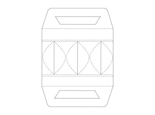 طرح قالب بسته‌بندی جعبه - packaging box template - برای دستگاه CNC چوب و لیزر (سی ان سی)