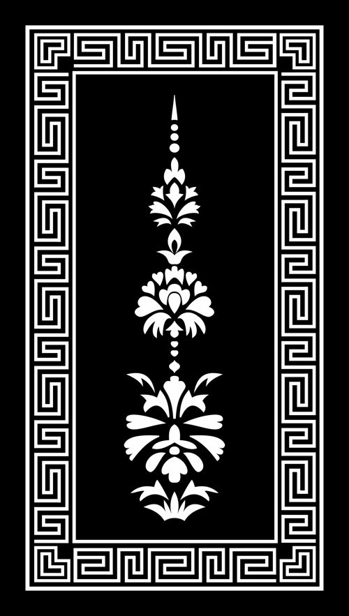 طرح پنل دکور - panel decor 1178 - برای دستگاه CNC چوب و لیزر (سی ان سی)