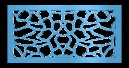 طرح پنل دکور مستطیل 00 6 - panel decor rectangle 0016 - برای دستگاه CNC چوب و لیزر (سی ان سی)