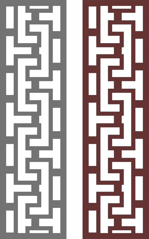 طرح الگوی جداکننده اتاق جلی برای برش لیزری - panel jali room divider pattern for laser cut ve - برای دستگاه CNC چوب و لیزر (سی ان سی)
