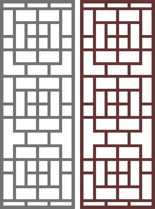 طرح الگوهای جداکننده اتاق پنل جالی برای برش لیزری - panel jali room divider patterns for laser cut ve - برای دستگاه CNC چوب و لیزر (سی ان سی)