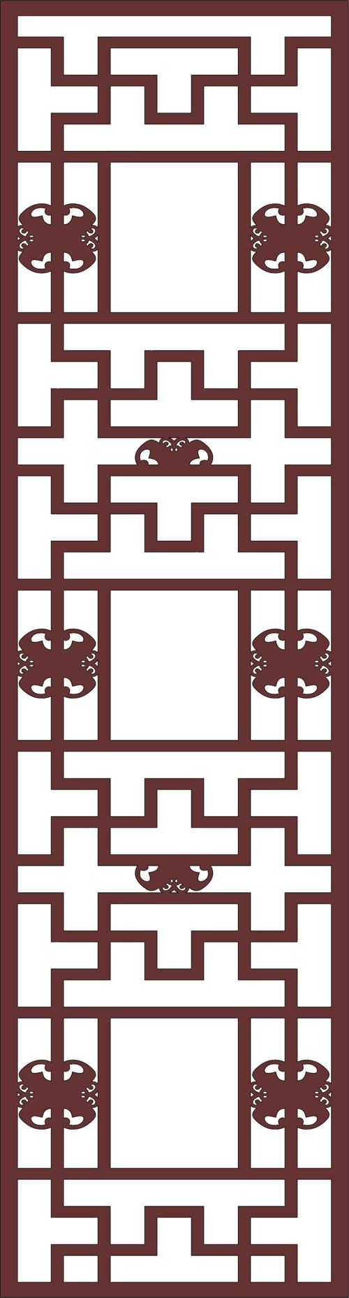 طرح پنل مشبک جداکننده اتاق - panel lattice room divider - برای دستگاه CNC چوب و لیزر (سی ان سی)