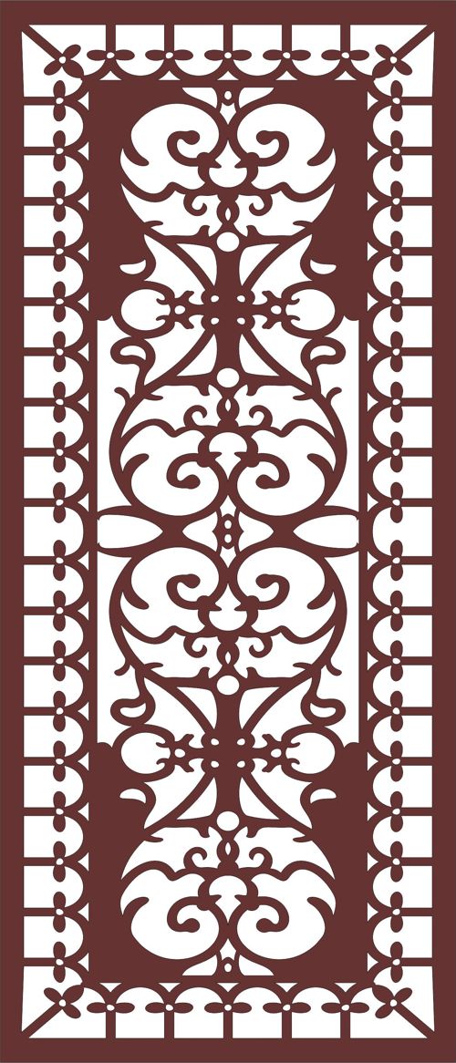 طرح الگوی طراحی یکپارچه پنل صفحه جداکننده اتاق برای برش لیزر - panel screen room divider seamless design pattern for laser cut ve - برای دستگاه CNC چوب و لیزر (سی ان سی)