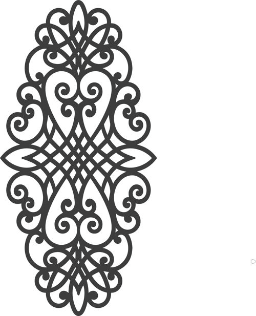 طرح الگوی درز برای برش لیزری - panel seamless pattern for laser cut ve - برای دستگاه CNC چوب و لیزر (سی ان سی)
