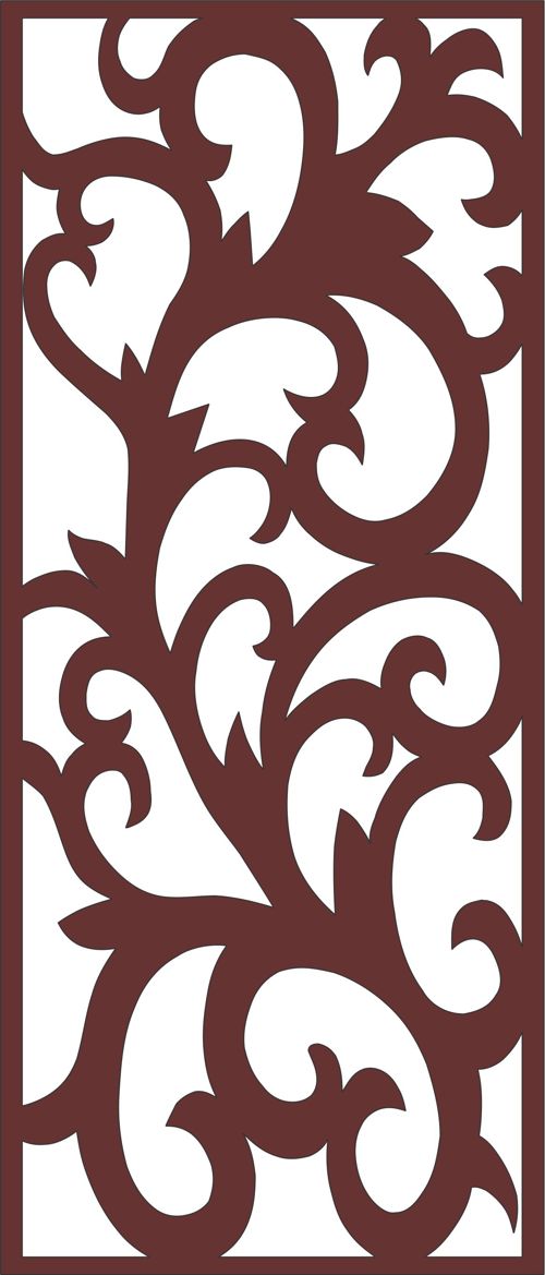 طرح پانل‌های جلی جداکننده اتاق درز الگوی طراحی برای برش لیزری - panels jali room divider seamless design pattern for laser cut ve - برای دستگاه CNC چوب و لیزر (سی ان سی)