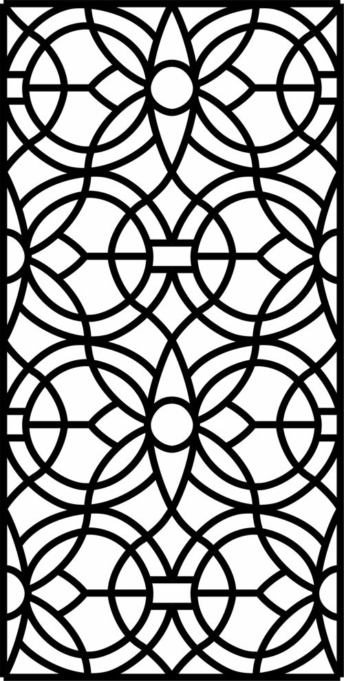 طرح پانل جداکننده اتاق شبکه درز - panels room divider lattice seamless - برای دستگاه CNC چوب و لیزر (سی ان سی)