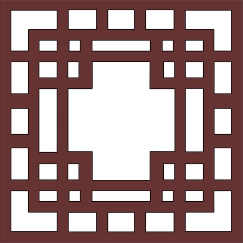 طرح پانل جداکننده اتاق درز گریل الگوی برای برش لیزری - panels room divider seamless grill pattern for laser cutting - برای دستگاه CNC چوب و لیزر (سی ان سی)