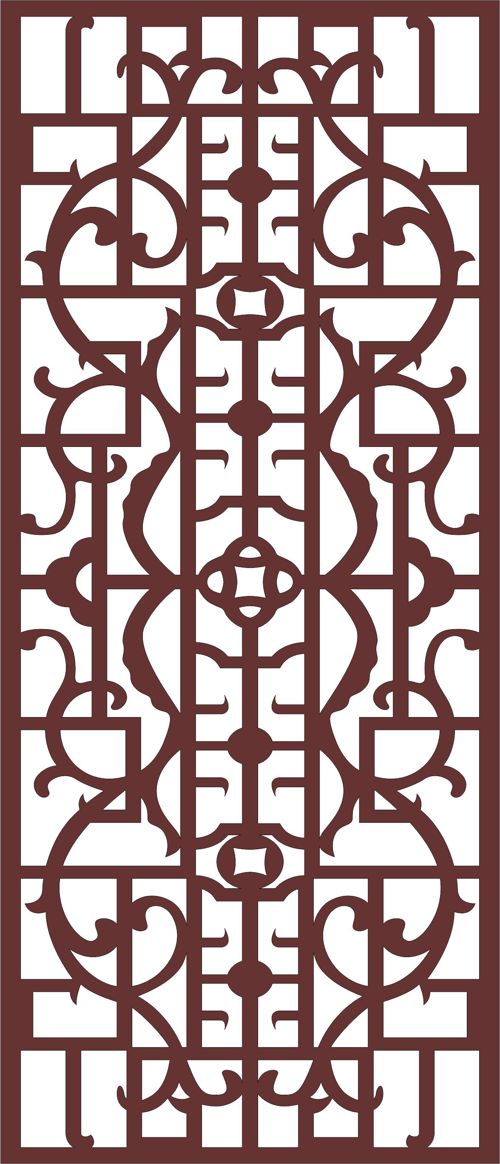 طرح پانل صفحه جداکننده اتاق برای برش لیزری - panels screen room divider for laser cutting - برای دستگاه CNC چوب و لیزر (سی ان سی)