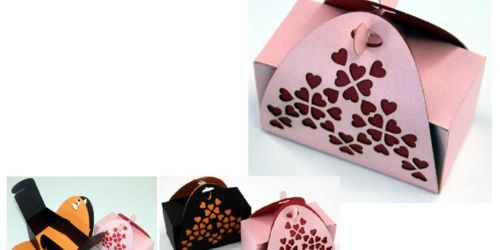 طرح کاردستی کاغذی کاغذی ولنتاین جعبه هدیه ولنتاین روز - paper cut paper craft valentins gift box valentines day - برای دستگاه CNC چوب و لیزر (سی ان سی)