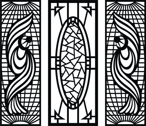 طرح پارتیشن برای خانه‌ها طراحی صفحه داخلی - partition for homes interior screen design ve - برای دستگاه CNC چوب و لیزر (سی ان سی)