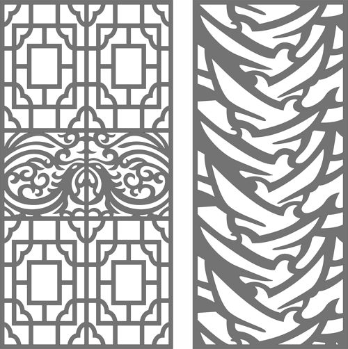 طرح partition-indoor-panels-room-divider-seamless-patterns-cnc-laser-cutting