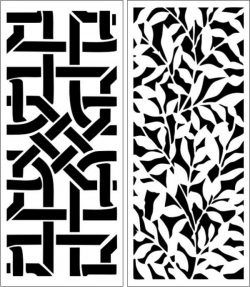 طرح پارتیشن با طرح برگ و درهم بافته برای برش لیزر cnc - partition of leaf motifs and interwoven for laser cut cnc ve - برای دستگاه CNC چوب و لیزر (سی ان سی)