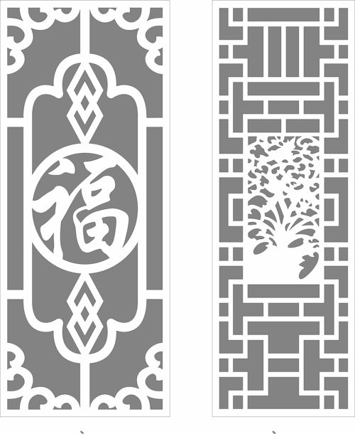 طرح الگوی پارتیشن به سبک چینی برای برش لیزری - partition pattern chinese style for laser cutting - برای دستگاه CNC چوب و لیزر (سی ان سی)