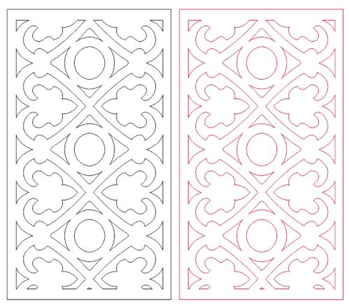 طرح پارتیشن صفحه حکاکی الگو - partition screen carved pattern - برای دستگاه CNC چوب و لیزر (سی ان سی)