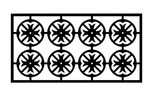طرح الگوی f - pattern 1f - برای دستگاه CNC چوب و لیزر (سی ان سی)