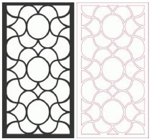 طرح‌های الگو d - pattern designs 2d 161 - برای دستگاه CNC چوب و لیزر (سی ان سی)