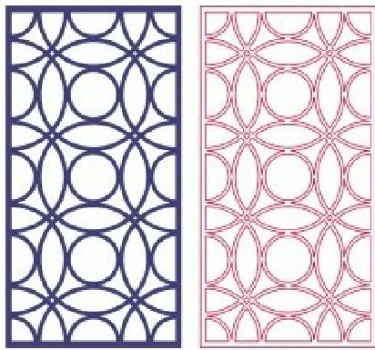 طرح‌های الگو دو بعدی - pattern designs 2d 164 - برای دستگاه CNC چوب و لیزر (سی ان سی)