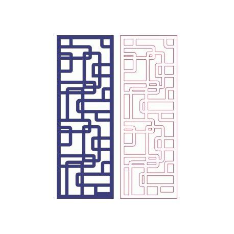 طرح الگو طرح دو بعدی 66 - pattern designs 2d 166 - برای دستگاه CNC چوب و لیزر (سی ان سی)