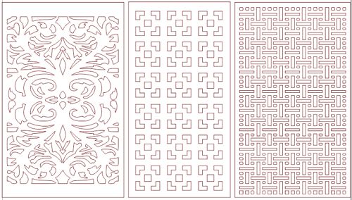 طرح الگو 4 - pattern designs 41 - برای دستگاه CNC چوب و لیزر (سی ان سی)