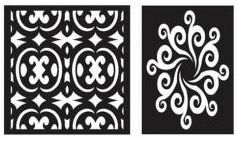طرح الگو 46 - pattern designs 46 - برای دستگاه CNC چوب و لیزر (سی ان سی)