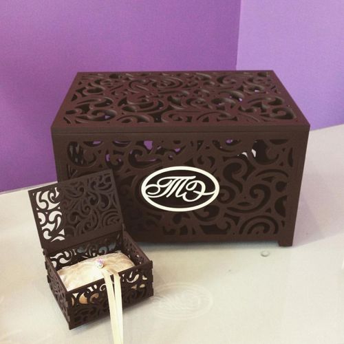 طرح جعبه انگشتر طرح دار پوشش - patterned ring box ve - برای دستگاه CNC چوب و لیزر (سی ان سی)