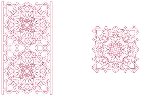 طرح الگوی orn uzb 0 - pattern orn uzb 01 - برای دستگاه CNC چوب و لیزر (سی ان سی)