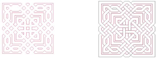 طرح الگوی جفت هنر - pattern pair art - برای دستگاه CNC چوب و لیزر (سی ان سی)