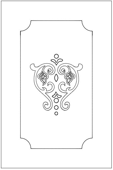 طرح الگوهای برای در - patterns for door - برای دستگاه CNC چوب و لیزر (سی ان سی)