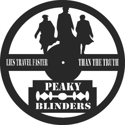 طرح پیکی بلایندرز ساعت محدودیت - peaky blinders clock - برای دستگاه CNC چوب و لیزر (سی ان سی)