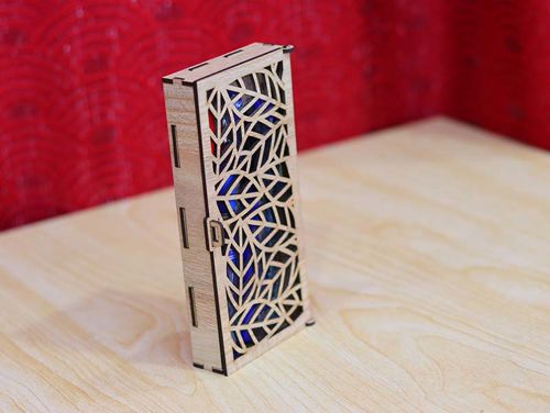 طرح قالب جا قلمی چوبی جعبه مداد میلی‌متری برش لیزری - pen holder template wooden pencil box 3mm laser cut ve - برای دستگاه CNC چوب و لیزر (سی ان سی)