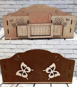 طرح تقویم سازمان‌دهنده دائمی میلی‌متر برای برش لیزر cnc - perpetual calendar organizer 4mm for laser cut cnc ve - برای دستگاه CNC چوب و لیزر (سی ان سی)