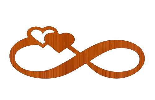 طرح شخصی‌سازی‌شده infinity heartwood - personalized infinity heartwood ve - برای دستگاه CNC چوب و لیزر (سی ان سی)