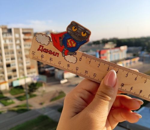 طرح خط‌کش‌های شخصی‌سازی‌شده برای کودکان لیزری - personalized kids rulers laser cut ve - برای دستگاه CNC چوب و لیزر (سی ان سی)