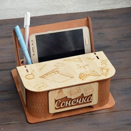 طرح میز اداری شخصی لوازم تحریر برش لیزری - personalized office desk accessories organizer laser cut ve - برای دستگاه CNC چوب و لیزر (سی ان سی)