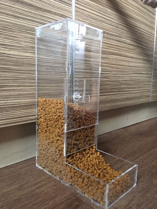 طرح ظرف غذای حیوانات اکریلیک برای برش لیزری - pet feeder acrylic for laser cut ve - برای دستگاه CNC چوب و لیزر (سی ان سی)