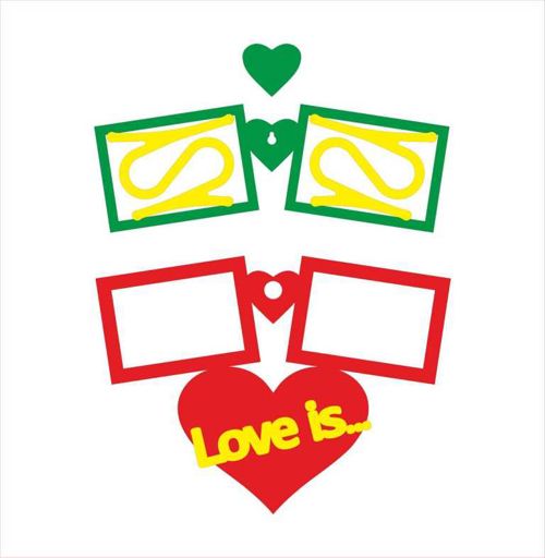 طرح photo-frame-love-is-pay-attention-to-the-shape-of-the-back-fixer-for-laser-cut-ve