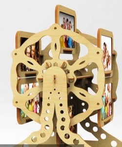 طرح قفسه عکس برای برش لیزری - photo shelf for laser cut - برای دستگاه CNC چوب و لیزر (سی ان سی)