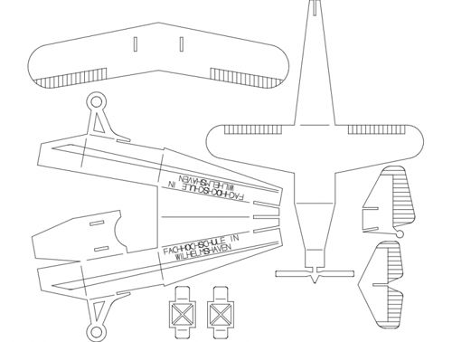 طرح plane 0p mm 3d puzzle - plane 0p5mm 3d puzzle - برای دستگاه CNC چوب و لیزر (سی ان سی)