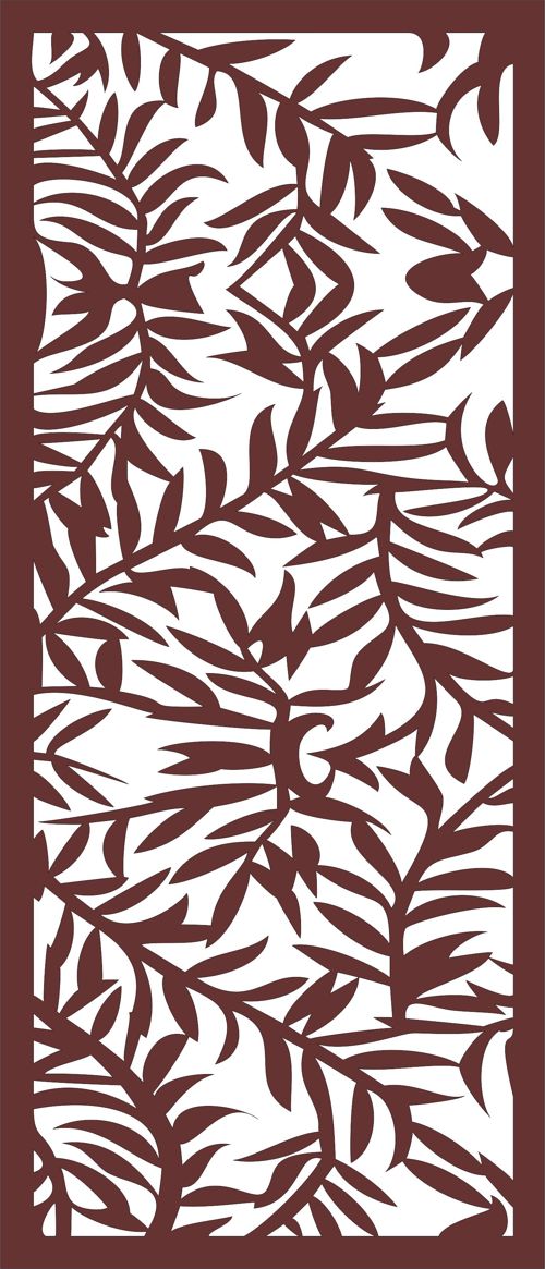 طرح plant-privacy-partition-indoor-panel-screen-room-divider-seamless-design-for-laser-cutting