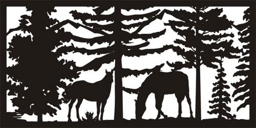 طرح برش پلاسما هنر پنل پانل - plasma cut art panel - برای دستگاه CNC چوب و لیزر (سی ان سی)