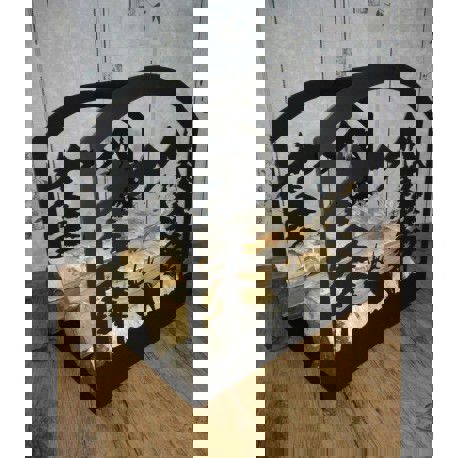 طرح برش لیزر پلاسما هیزم نگهداری قفسه - plasma laser cut firewood storage rack - برای دستگاه CNC چوب و لیزر (سی ان سی)