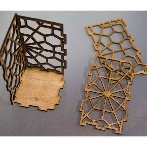 طرح تخته سه لا مداد 4 میلی متری جعبه دفتر میز خودکار سازمان دهنده برش لیزری - plywood 4mm pencil box office desk pen organizer laser cut ve - برای دستگاه CNC چوب و لیزر (سی ان سی)