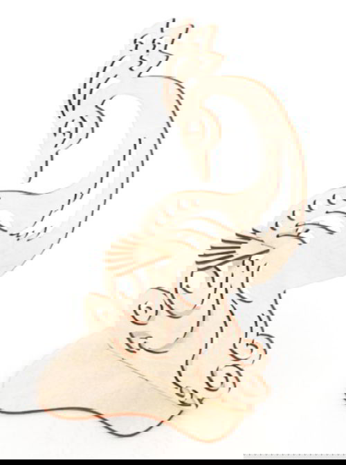 طرح تخته سه لا طاووس جا دستمال سفره برش لیزری - plywood peacock napkin holder laser cutting ve - برای دستگاه CNC چوب و لیزر (سی ان سی)