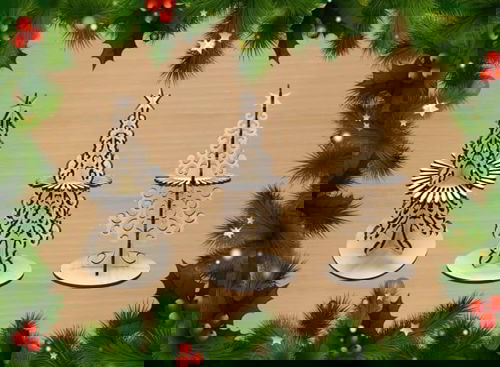 طرح تخته سه لا درخت جا دستمال کاغذی برش لیزری - plywood tree napkin holder laser cutting - برای دستگاه CNC چوب و لیزر (سی ان سی)