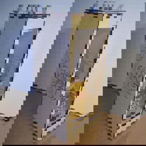 طرح تخته سه لا بطری جعبه لیزر برش - plywood wine bottle box laser cut ve - برای دستگاه CNC چوب و لیزر (سی ان سی)