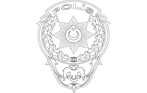 طرح لوگوی پلیس - polis logo - برای دستگاه CNC چوب و لیزر (سی ان سی)